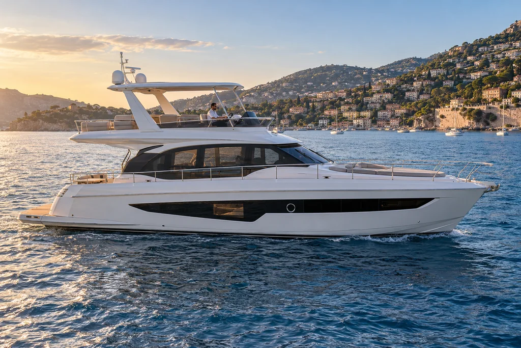 Flybridge yachts for a Nice charter