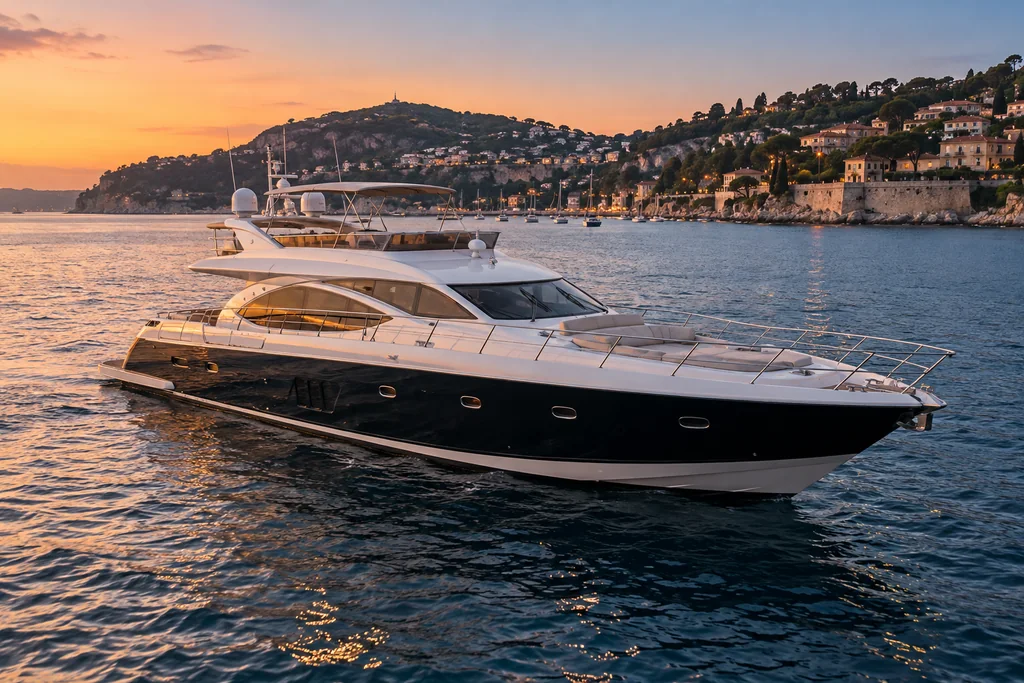 Un yacht de luxe à Nice, défini par votre journée
