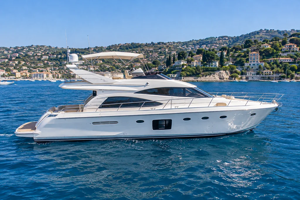 Un flybridge pour voir la côte niçoise de plus haut