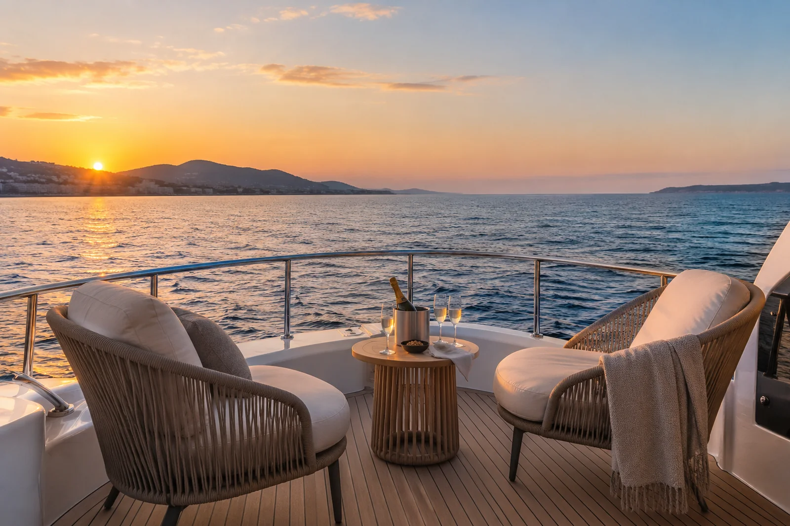 Yacht charter for couples in Nice